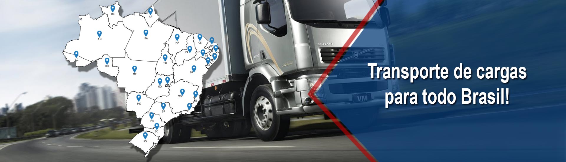 Transporte de carga para todo brasil